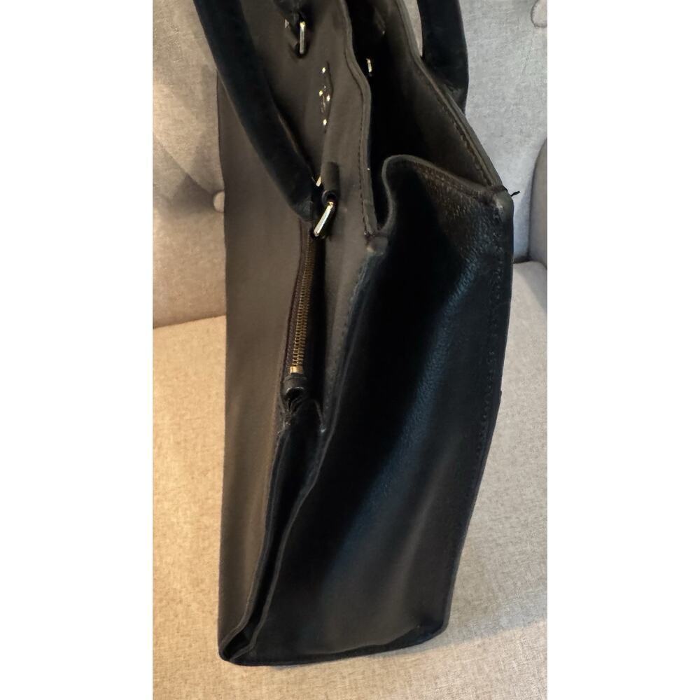 Kate Spade New York Maeve Grove Street Black Leather Tote - Picture 7 of 14